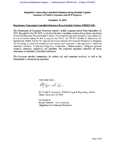 Photo of Connecticut ban on kratom