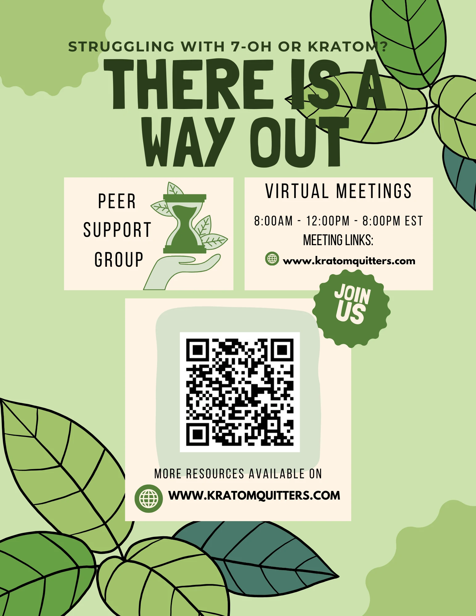 Kratom Quitters Support Meetings